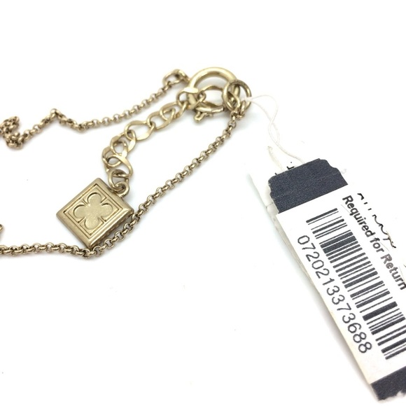 VINTAGE 90S LIZ CLAIBORNE FLOWER CLUSTER NECKLACE WHITE GOLD TONE LONG CHAIN - Picture 12 of 13